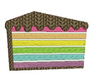 Stickdatei - Regenbogenkuchen